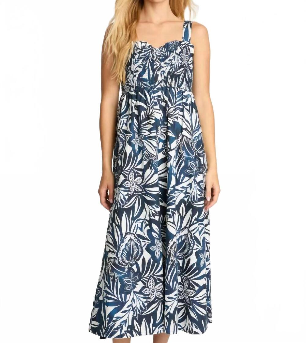 NEW CABALLERO josephine dress in woodblock palm